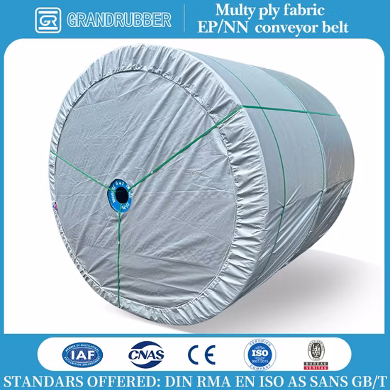 10MPa-24MPa Ep100-Ep400 Fabric Polyester Rubber Conveyor Belt