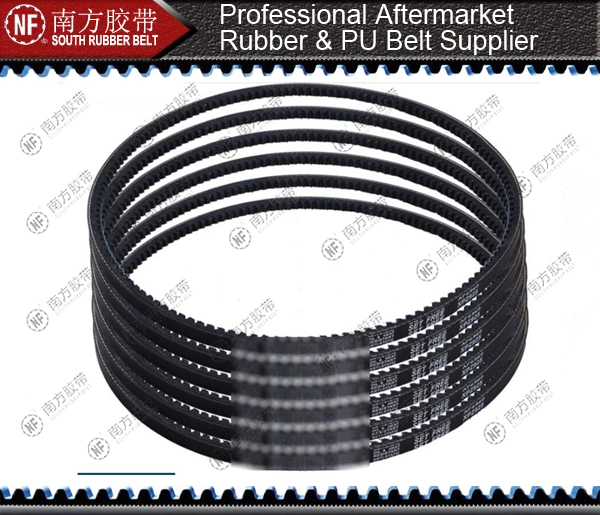 Rubber Wrapped Banded Industrial Poly PVC PU Auto Motorcycle Transmission Parts Fan Conveyor Synchronous Tooth Drive Pk Timing Ribbed V Belt